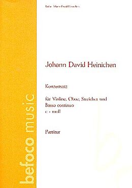 Johann David Heinichen Notenblätter Konzertsatz c-Moll