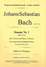 Johann Sebastian Bach Notenblätter Sonate Nr.1 BWV525