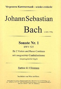 Johann Sebastian Bach Notenblätter Sonate Nr.1 BWV525