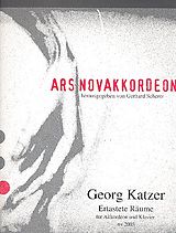 Georg Katzner Notenblätter Ertastete Räume für Akkordeon und Klavier