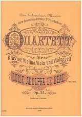 Louise Adolpha Le Beau Notenblätter Quartett op. 28
