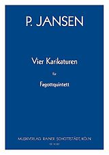 Peter Jansen Notenblätter 4 Karikaturen