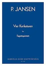 Peter Jansen Notenblätter 4 Karikaturen