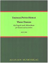 Thomas Peter-Horas Notenblätter 3 Dances