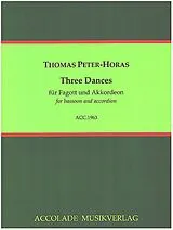 Thomas Peter-Horas Notenblätter 3 Dances