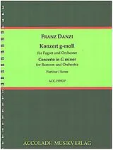 Franz Danzi Notenblätter Konzert g-Moll