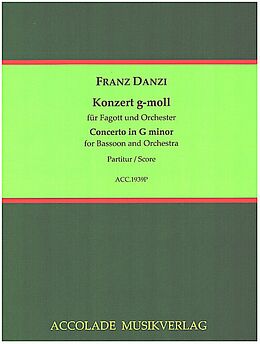 Franz Danzi Notenblätter Konzert g-Moll