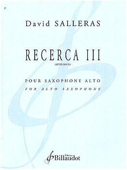David Salleras Notenblätter Recerca III (after Bach)