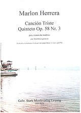 Marlon Herrera Notenblätter Canción triste (Quinteto op.58,3)