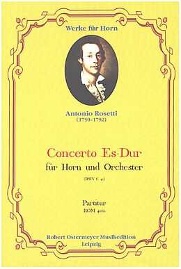 Giovanni Antonio Rossetti Notenblätter Konzert Es-Dur RWV C 42