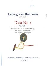 Ludwig van Beethoven Notenblätter Duo Nr.2 WoO 27
