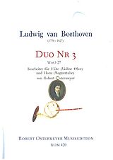 Ludwig van Beethoven Notenblätter Duo Nr.3 WoO 27