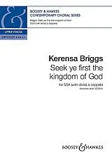 Kerensa Briggs Notenblätter Seek ye first the kingdom of God