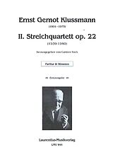 Ernst Gernot Klussmann Notenblätter Quintett e-Moll op.1