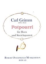 Carl Grimm Notenblätter Potpourri