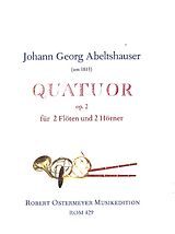 Johann Georg Abeltshauser Notenblätter Quatuor op.2