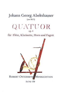 Johann Georg Abeltshauser Notenblätter Quatuor op.4