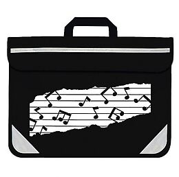  Instrumente+Zubehör Music Bag Duo Musical Notes Black/White