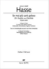Johann Adolph Hasse Notenblätter Se mai più sarò geloso