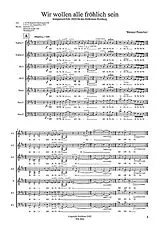 Werner Parecker Notenblätter Wir wollen alle fröhlich sein