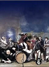  Instrumente+Zubehör Grip-Tuch Motiv St. Louis Cotton Club Band 1925