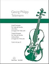Georg Philipp Telemann Notenblätter 12 Fantasien TWV40-26-37