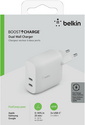 Belkin Boost Charge Dual USB-C PD Charger 40W - white