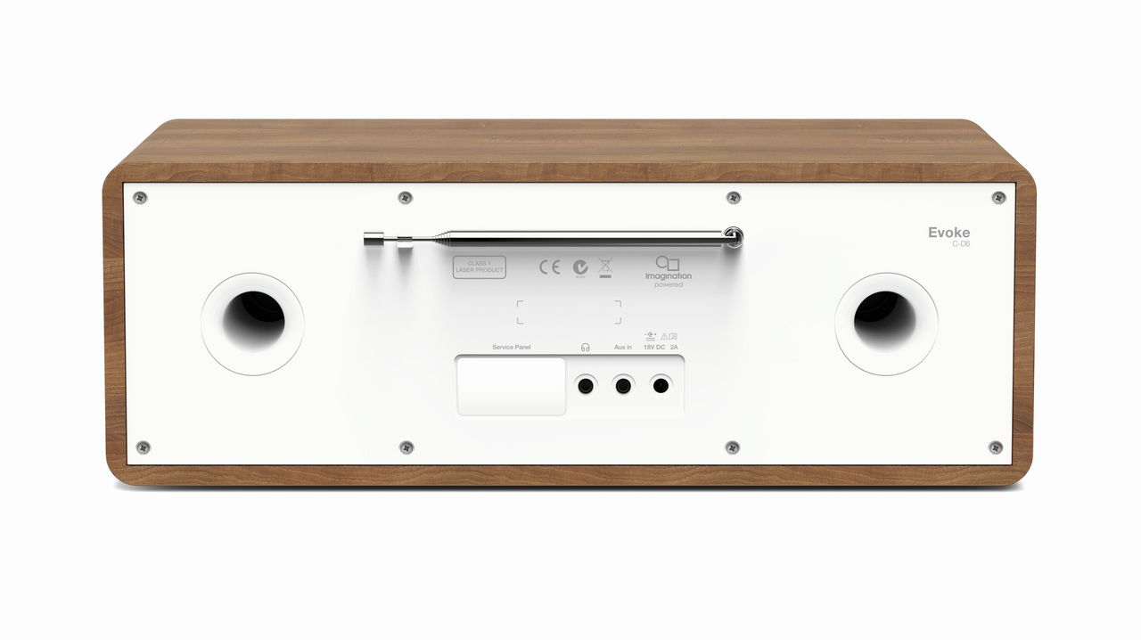 Pure Evoke CD6 FM/DAB+/BT/AUX Radio and CD Player walnut