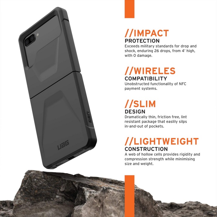 UAG Civilian Case - Samsung Galaxy Z Flip3 - black