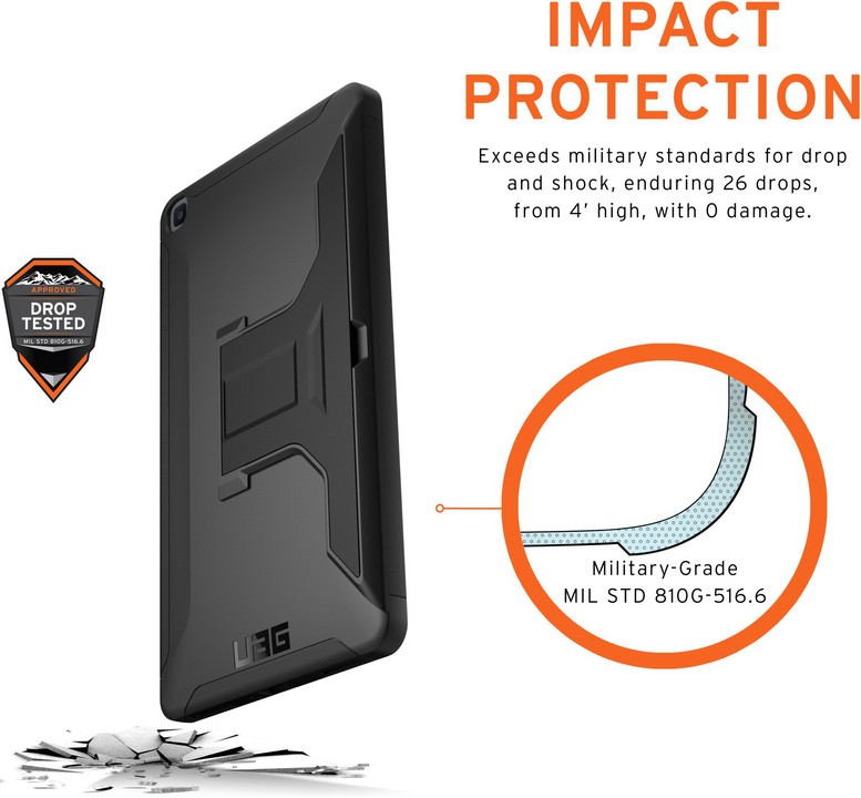 UAG Scout Folio/Kickstand - Samsung Galaxy Tab A 8.0 (2019) - black
