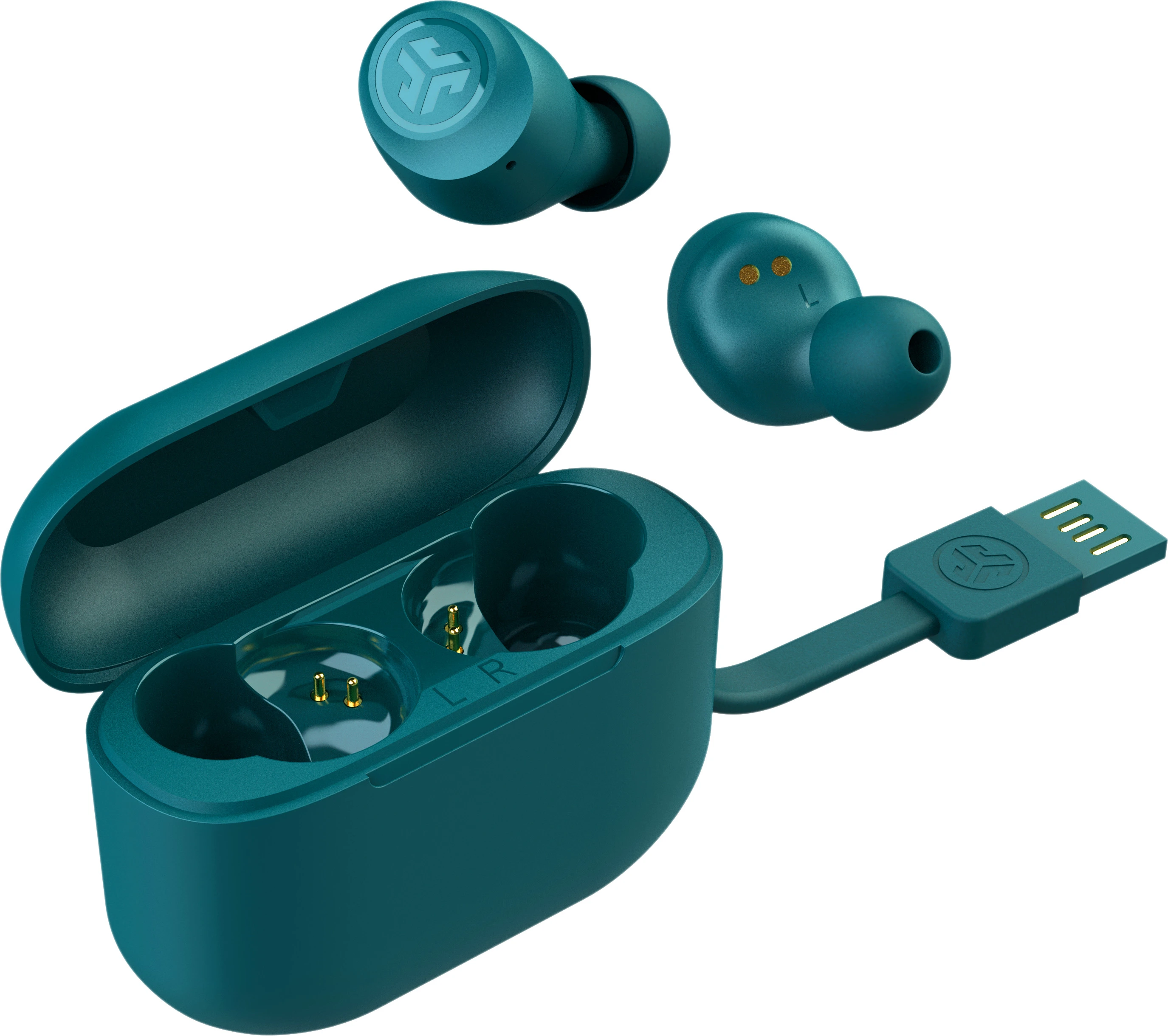 JLAB Go Air Pop Earbuds IEUEBGAIRPOPRTEL124 True Wireless, Teal