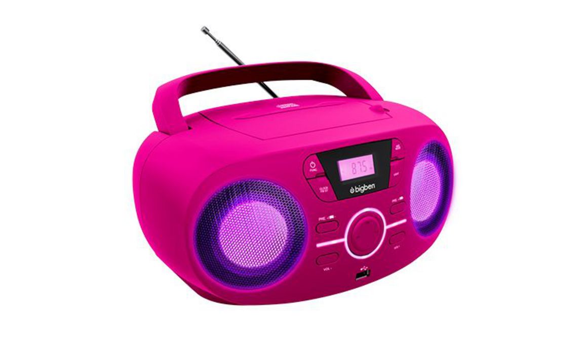 Tragbares CD/Radio CD61 USB - pink