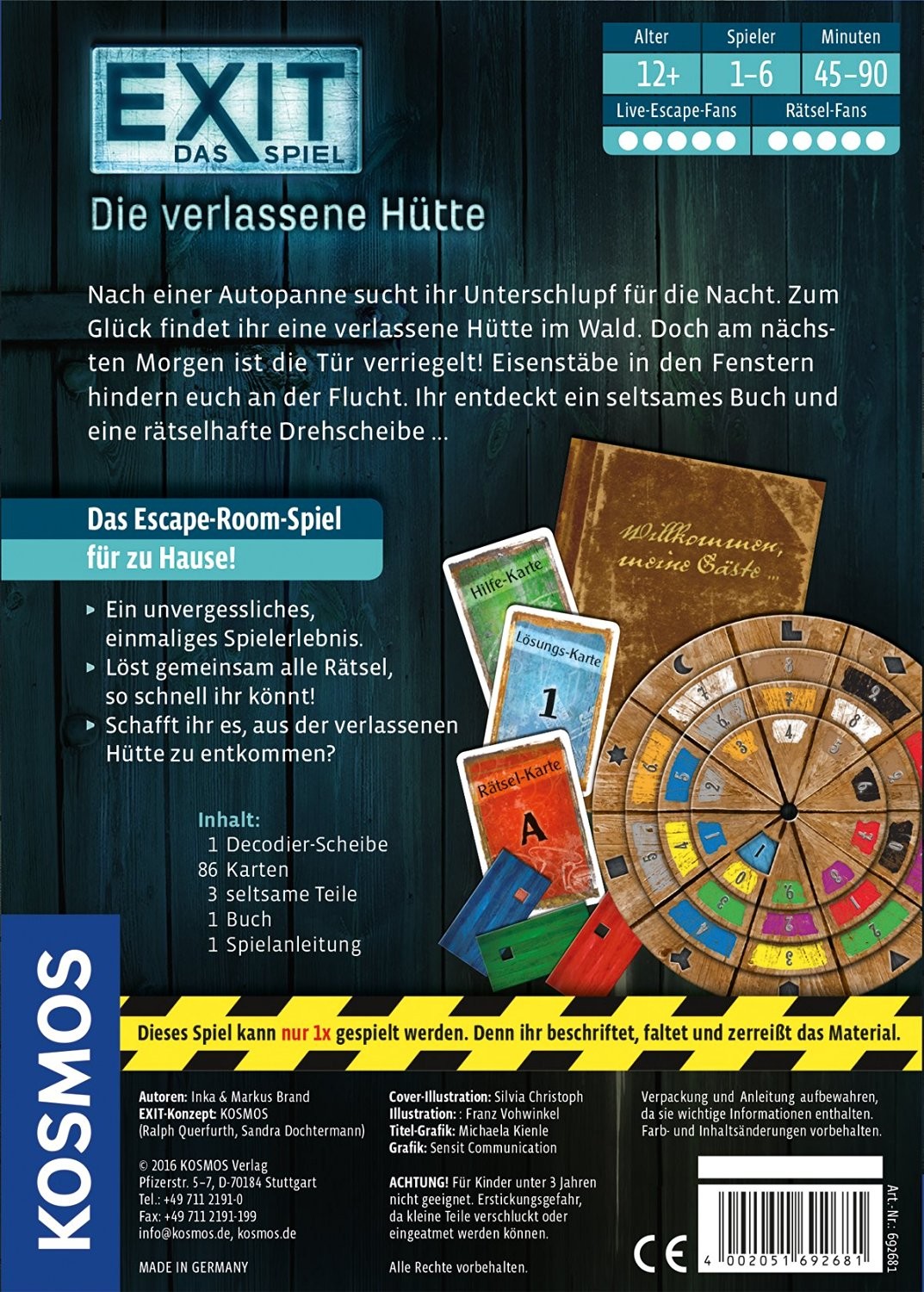 EXIT® Das Spiel Die verlassene Hütte Quiz und Rätselspiele Spiele exlibris.ch ? online EXIT® Das Spiel Die verlassene Hütte Quiz und Rätselspiele Spiele exlibris.ch ? online