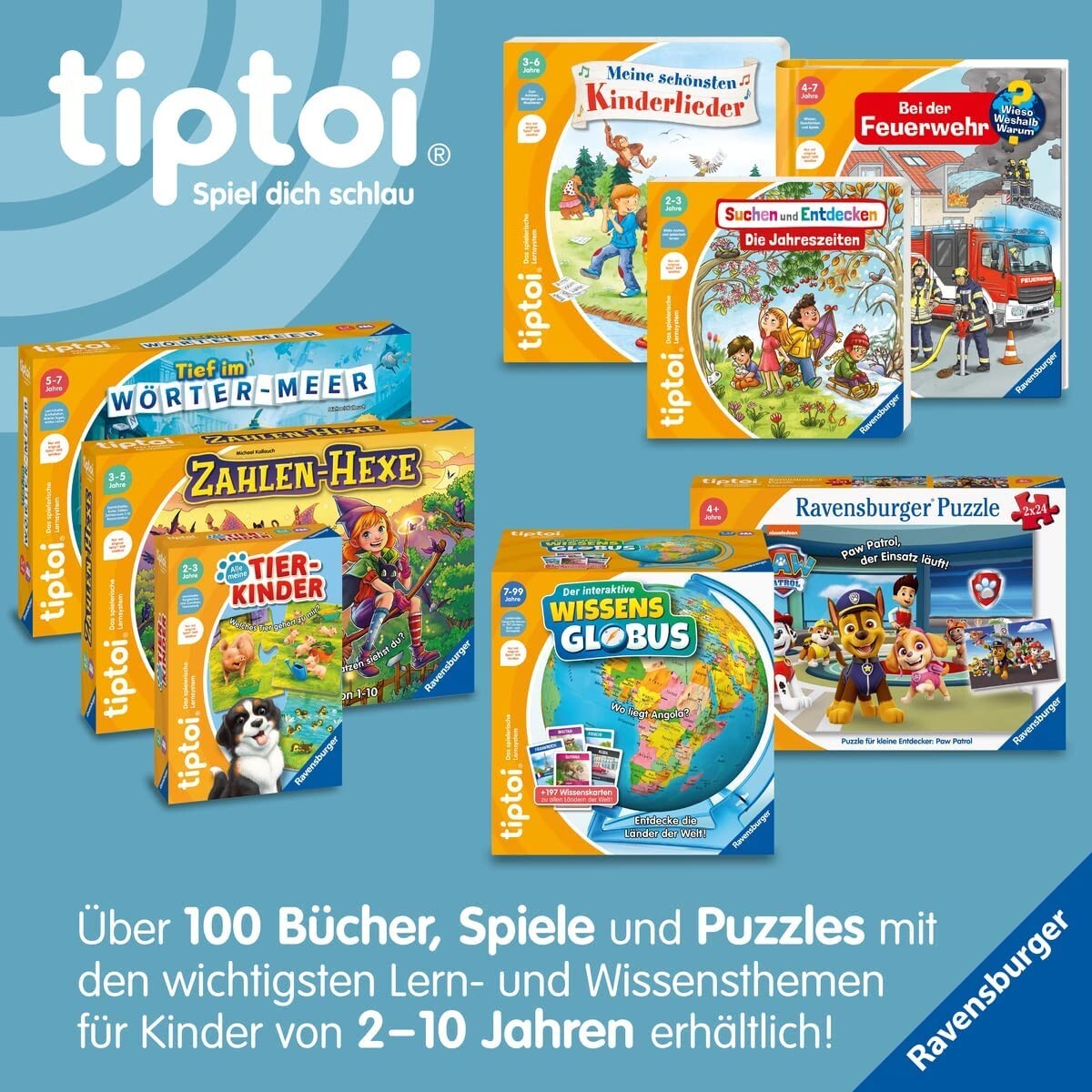 Ravensburger tiptoi Starter-Set 00114: Stift und Bauernhof-Buch - Lernsystem für Kinder ab 4 Jahren