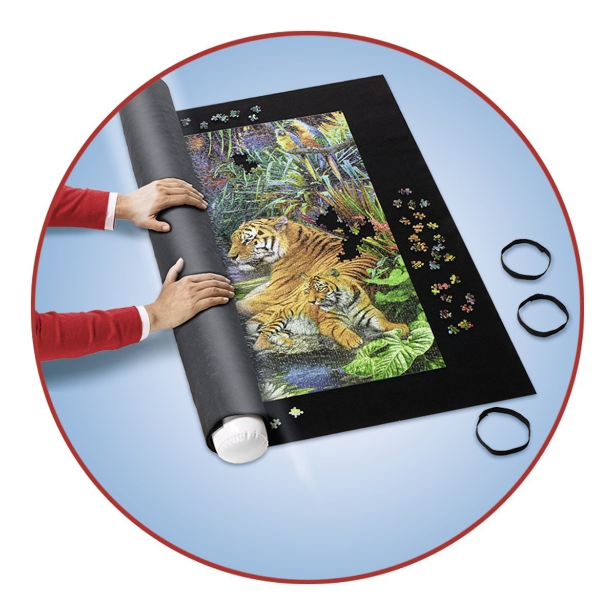Ravensburger Roll your Puzzle XXL - Puzzlematte für Puzzles mit bis zu 3000 Teilen, Puzzleunterlage zum Rollen, Praktisches Zubehör zur Aufbewahrung von Puzzles