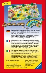 Brettspiel Reisespiel Kinderspiel ab 6 Jahren kompaktes Format Sagaland Mitbringspiel für 2-4 Spieler Ravensburger 23318