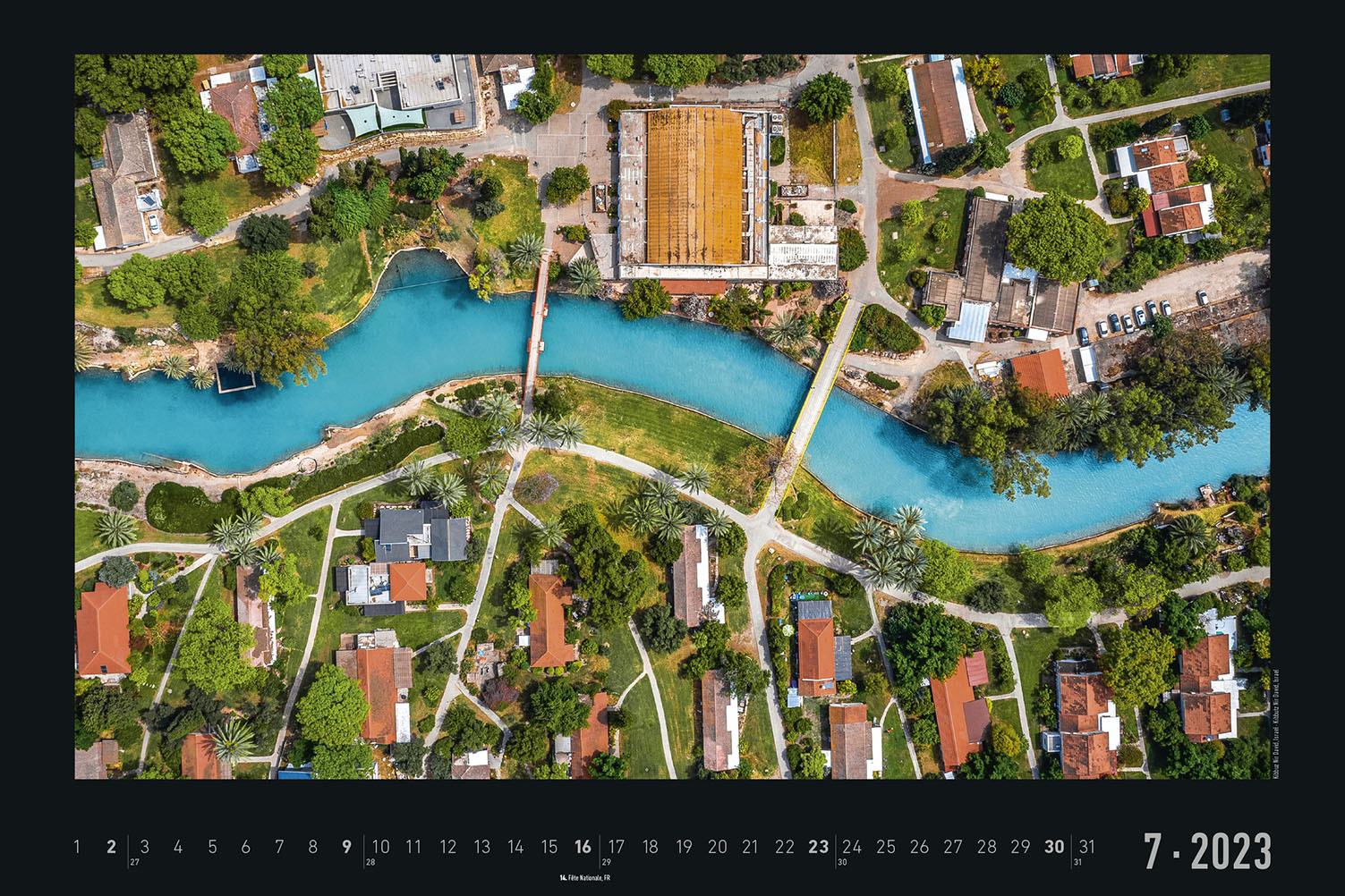 Aerial Views 2023 - Bildkalender 49,5x33 cm - fantastische Luftaufnahmen - Landschaft - Natur - Wandkalender - Wandplaner - Städtekalender