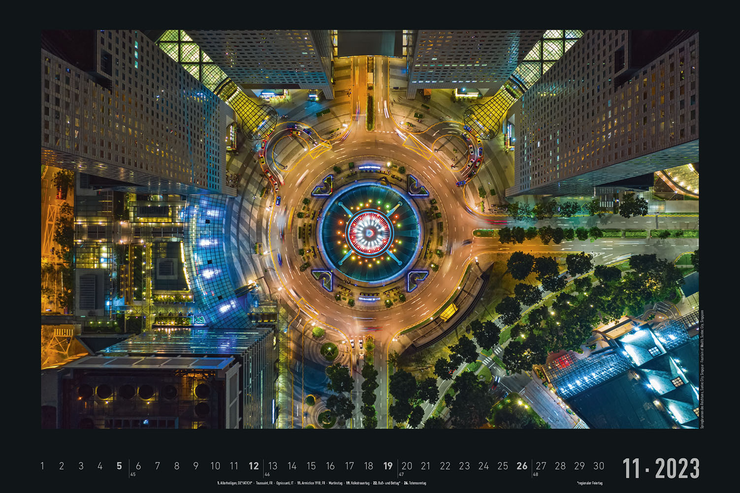 Aerial Views 2023 - Bildkalender 49,5x33 cm - fantastische Luftaufnahmen - Landschaft - Natur - Wandkalender - Wandplaner - Städtekalender