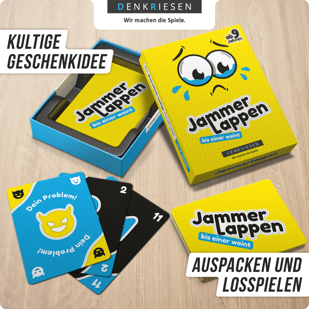 JAMMERLAPPEN® - Das dramatisch lustige Kartenspiel - "bis einer weint"
