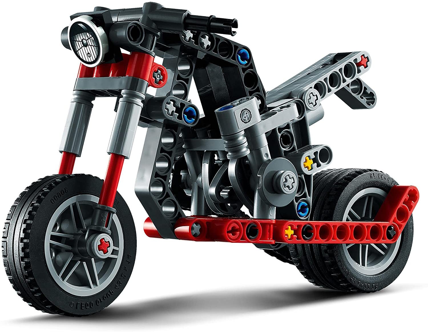LEGO Technik 42132 - Chopper, Motorrad, 2-in-1 Bausatz, 163 Teile