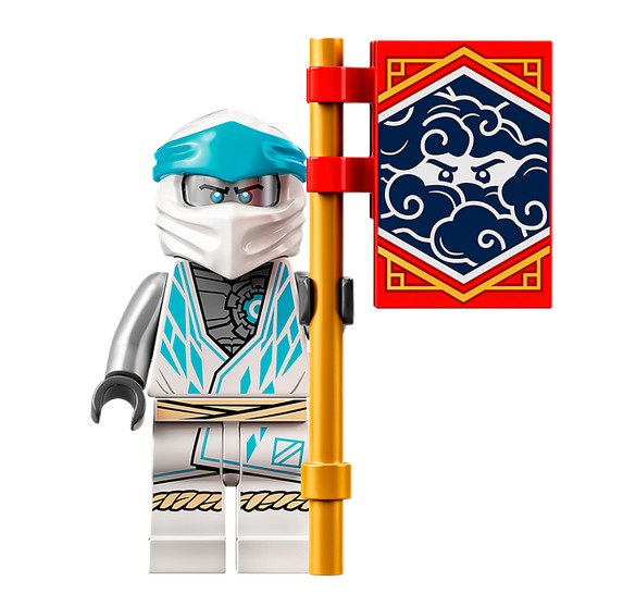 LEGO NINJAGO 71761 - Zanes Power-Up-Mech EVO, Ninja-Aktionfigur, 95 Teile