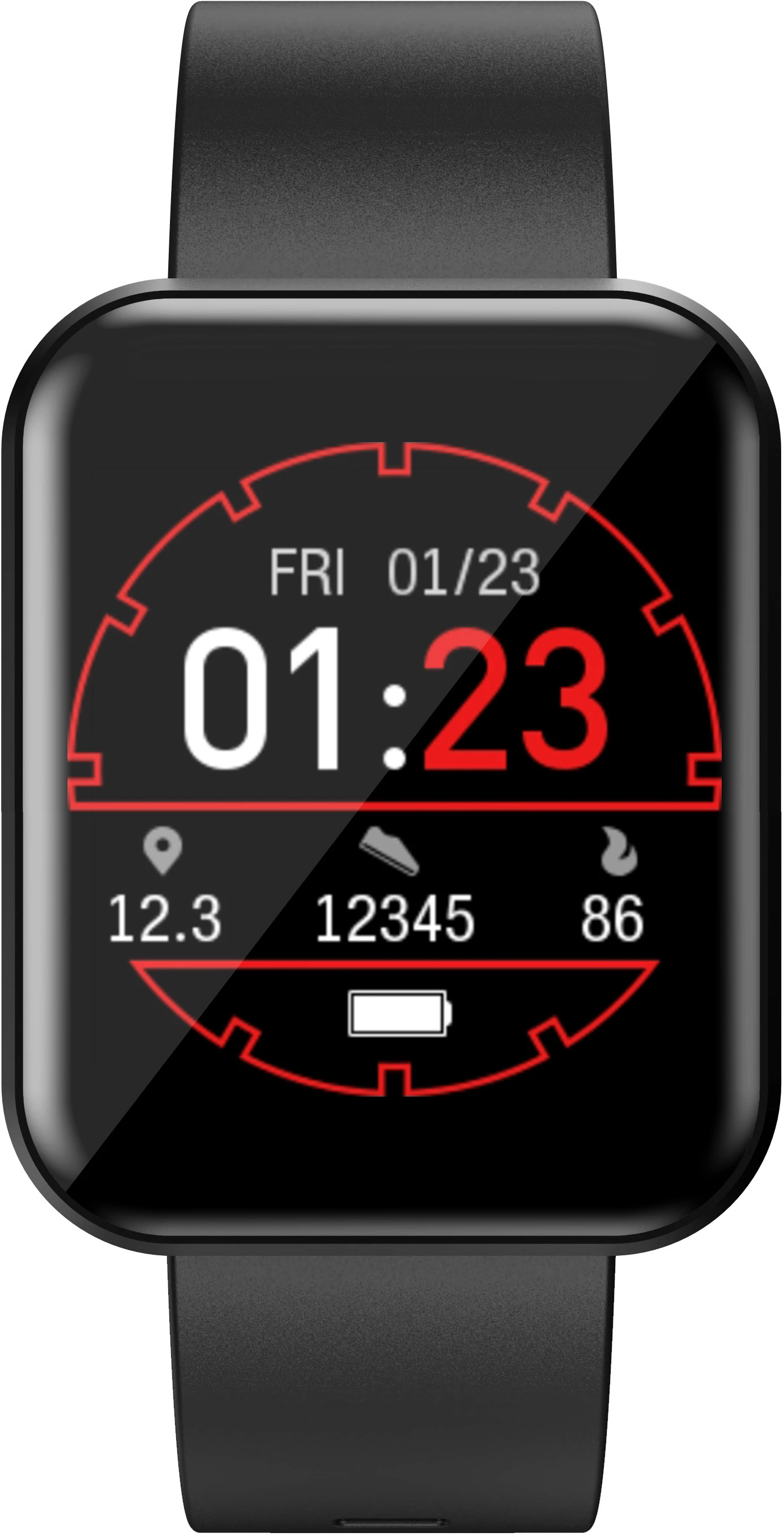 LENOVO Smartwatch E1 Pro black E1 PRO-BK