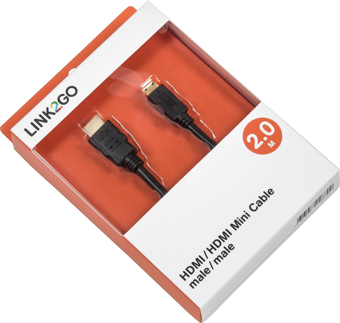 LINK2GO HDMI - HDMI Mini Cable HD4013KBB male/male, 2.0m