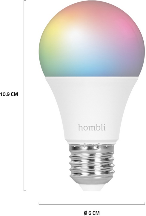 Hombli Smart Bulb E27 (9W) RGB + CCT - Promo Pack 1+1 Free