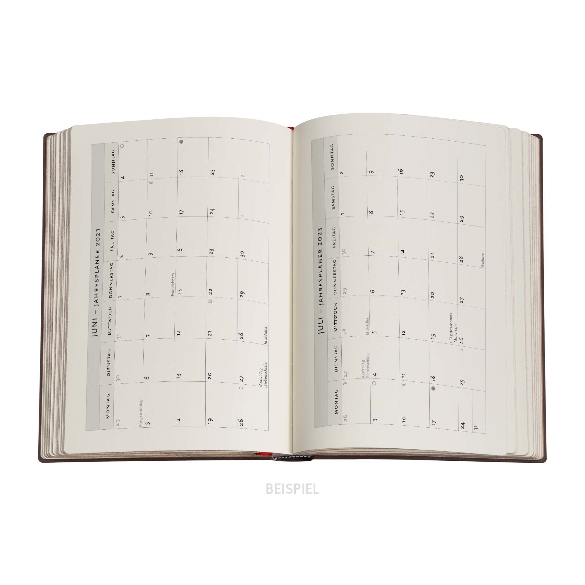 2023 Die Wellen (Teil 3) Virginia Woolfs Notizbücher Midi 12M. Horizontal