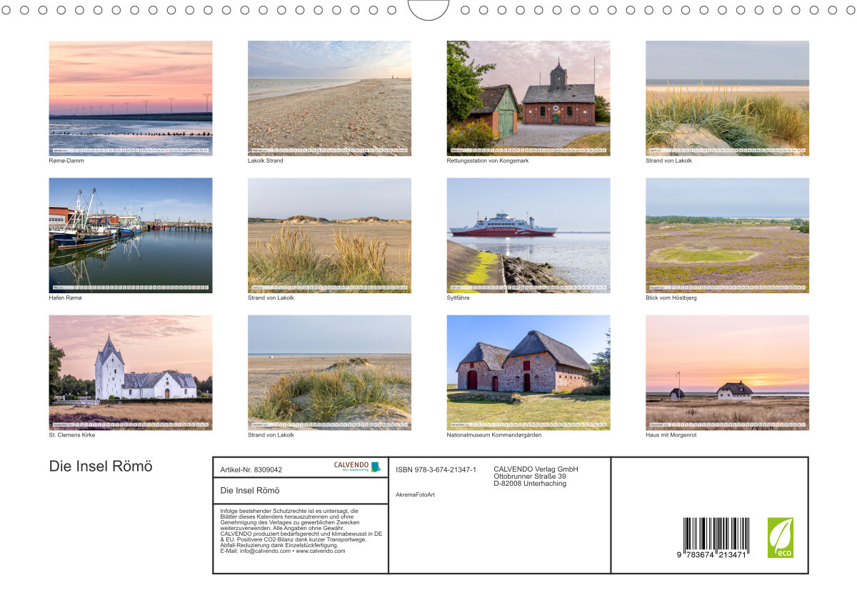 Die Insel Römö (Wandkalender 2023 DIN A3 quer)