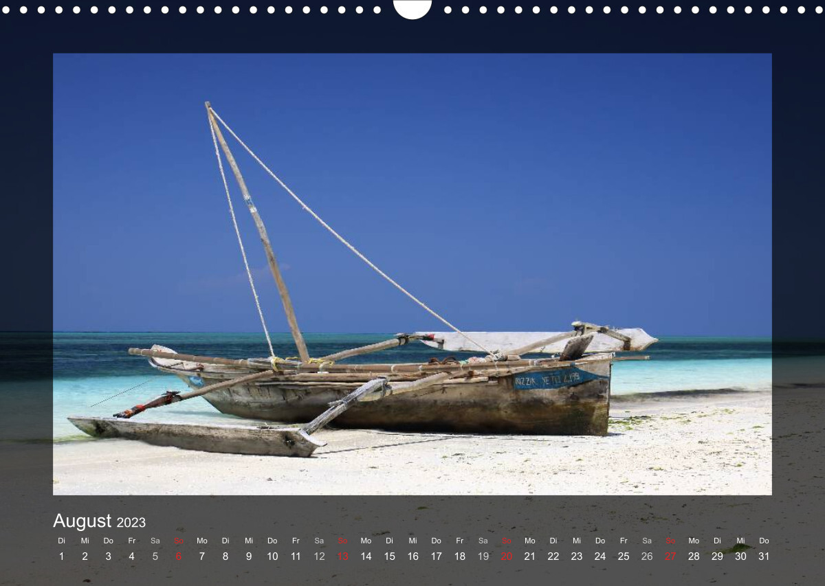 Sansibar (Wandkalender 2023 DIN A3 quer)
