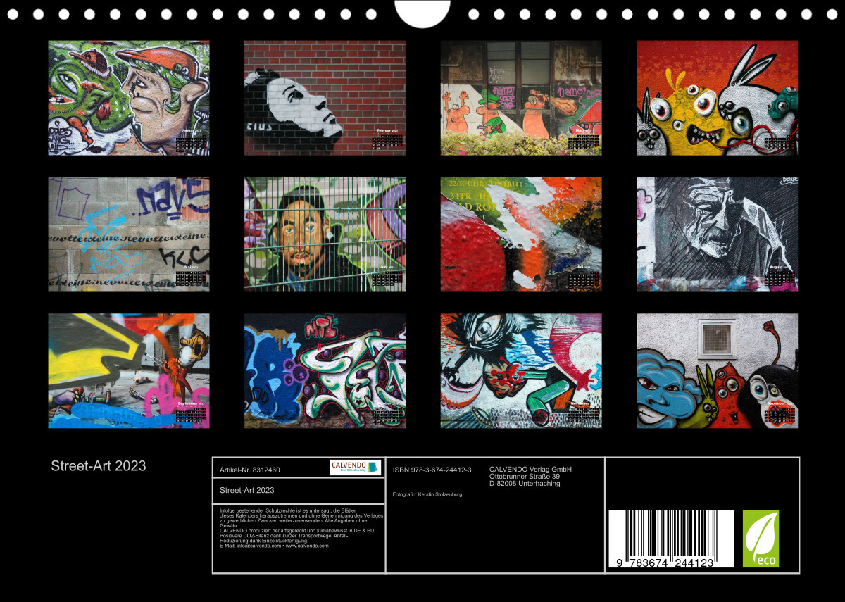 Street-Art 2023 (Wandkalender 2023 DIN A4 quer)