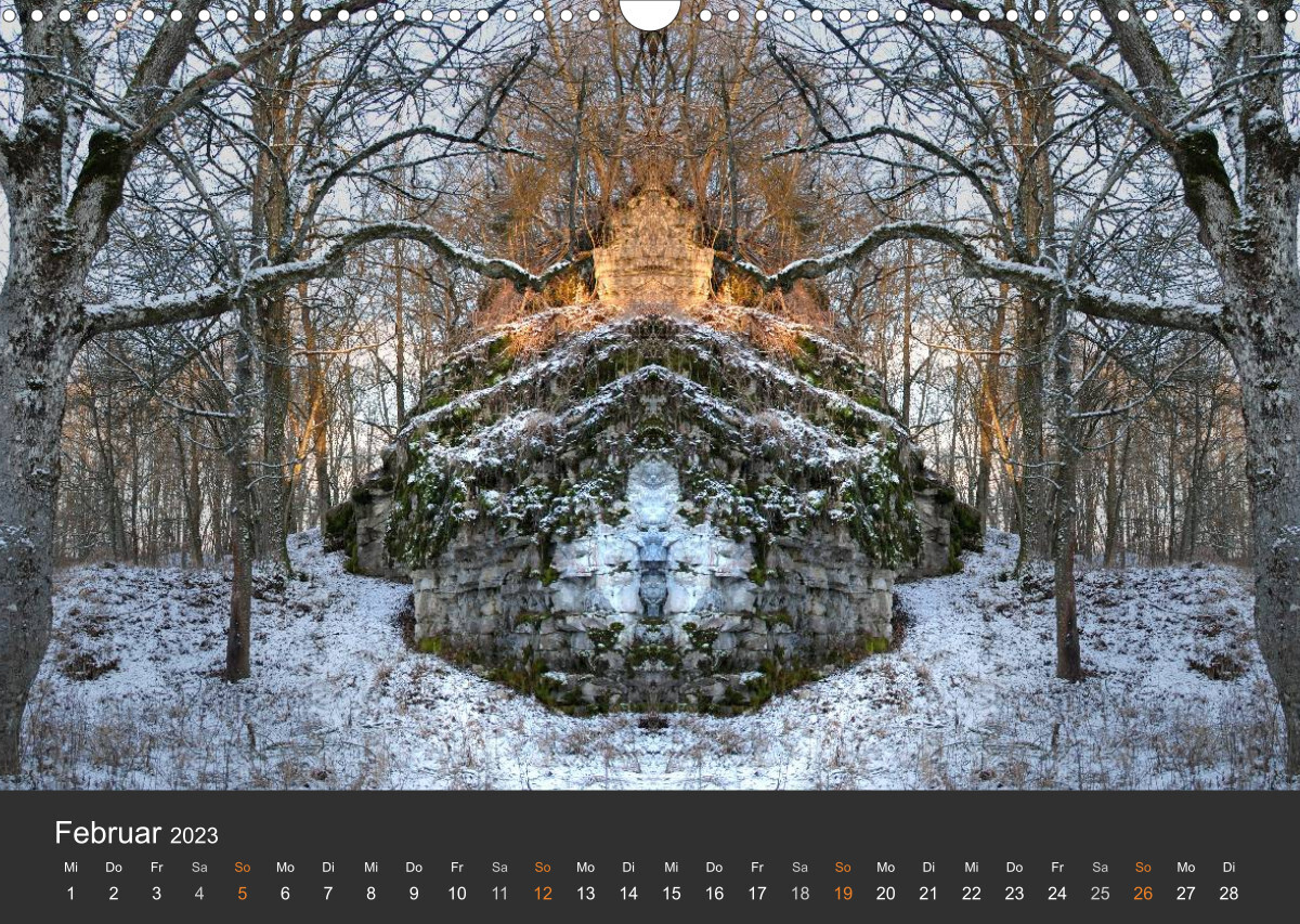 Spiegelwelten - Im Reich der Naturwesen (Wandkalender 2023 DIN A3 quer)