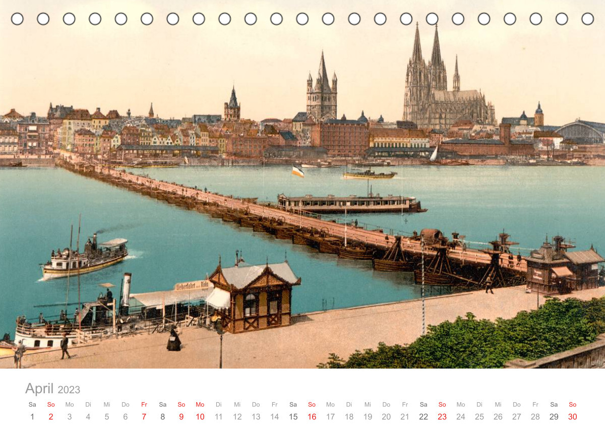 Deutschland um 1900 (Tischkalender 2023 DIN A5 quer)